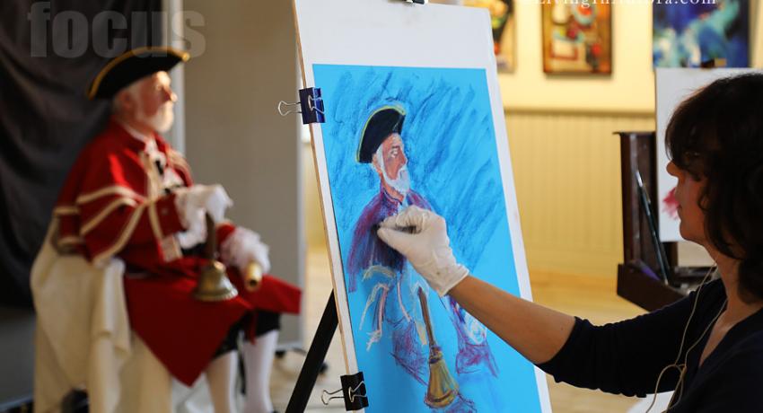 Markham Town Crier posing for a portrait