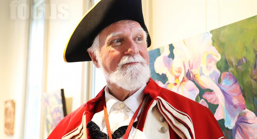 Markham Town Crier posing for a portrait